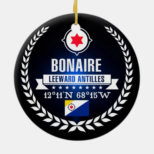 Bonaire Keramik Ornament (Hinten)