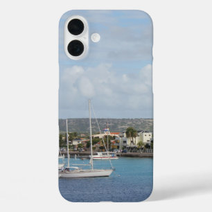 Bonaire Kralendijk Hafen Segelboote iPhone 16 Plus Hülle