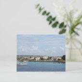 Bonaire Kralendijk Hafen Segelboote Postkarte (Stehend Vorderseite)