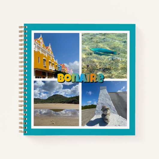 Bonaire Landschaftliche FotoCollage Notizblock (Vorderseite)