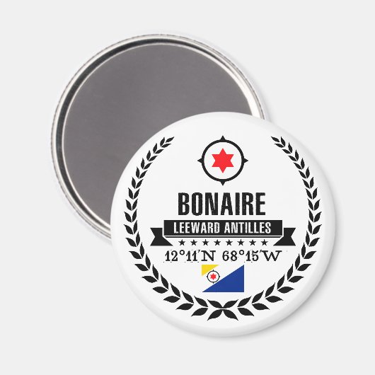 Bonaire Magnet (Vorderseite/Rückseite)