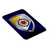 Bonaire Mettalic Emblem Magnet (Rechte Seite)