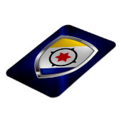 Bonaire Mettalic Emblem Magnet (Linke Seite)