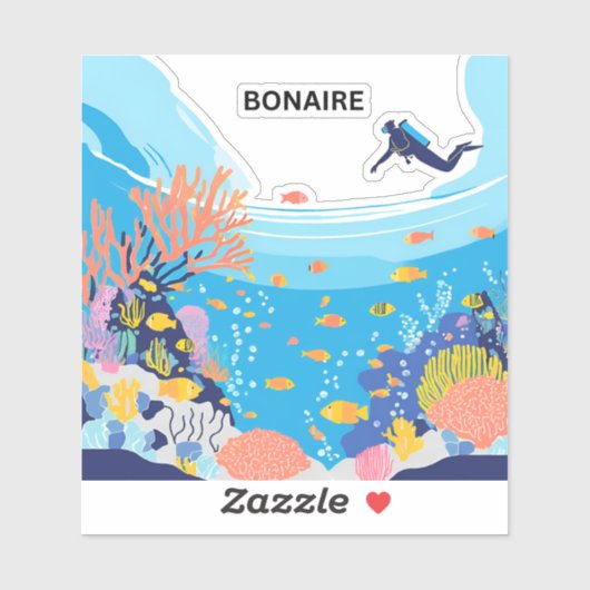 Bonaire Nature Wunderland Aufkleber (Blatt)