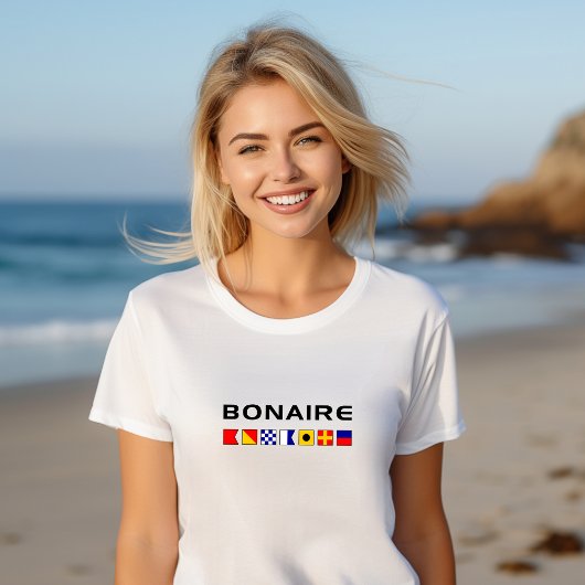 Bonaire Nautic Maritime Segelfahnen T-Shirt
