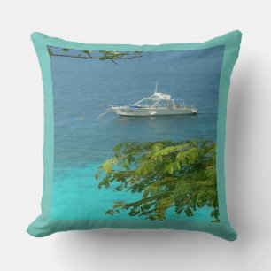 Bonaire Ocean View mit Boat Throw Kissen