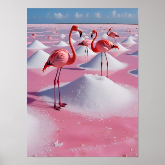 bonaire pink poster (Vorne)