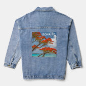 Bonaire poinciana jeansjacke (Rückseite)