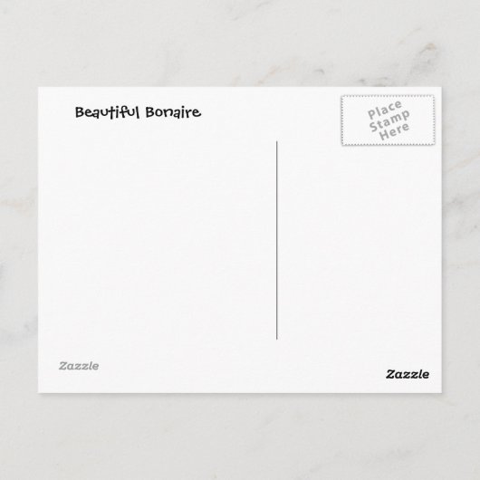 Bonaire Postkarte (Rückseite)