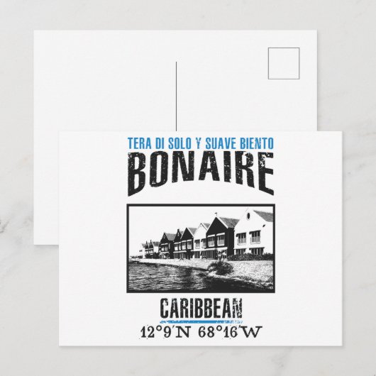 Bonaire Postkarte (Vorne/Hinten)