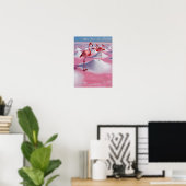 Bonaire Rosa Poster (Heimbüro)