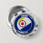 Bonaire Round Emblem Button (Vorne & Hinten)