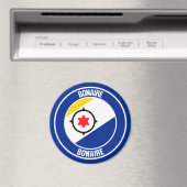 Bonaire Round Emblem Magnet (In Situ (Geschirrspüler))