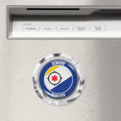 Bonaire Round Emblem Magnet (In Situ (Geschirrspüler))