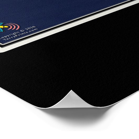 Bonaire Satellite Poster Map (Ecke)