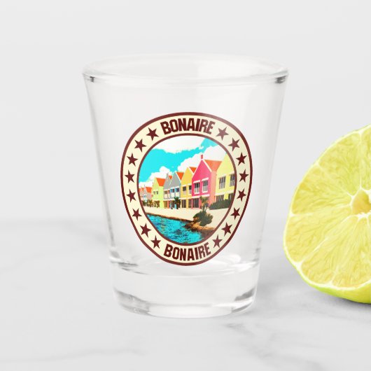 Bonaire Schnapsglas (Vorderseite)