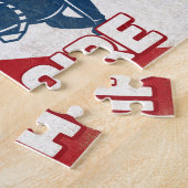 Bonaire Scuba Diver - Blue Retro Puzzle (Seite)