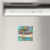 Bonaire-Strandhütte Magnet (In Situ (Geschirrspüler))