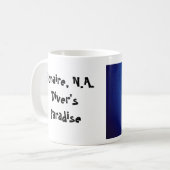 Bonaire-Unterwasseratemgerät-Tassen-Quallen Kaffeetasse (Vorderseite Links)