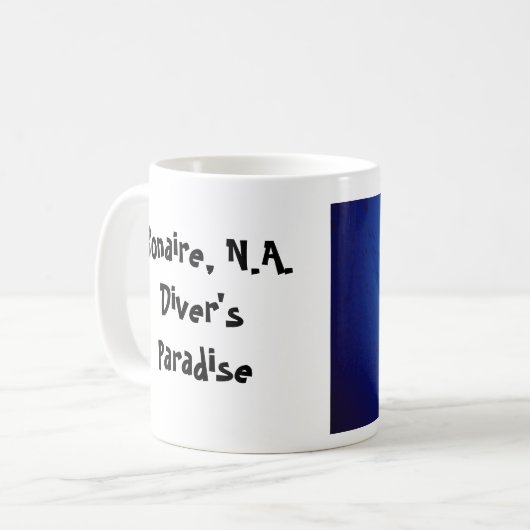 Bonaire-Unterwasseratemgerät-Tassen-Quallen Kaffeetasse (Vorderseite Links)