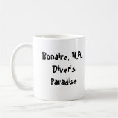 Bonaire-Unterwasseratemgerät-Tassen-Quallen Kaffeetasse (Links)