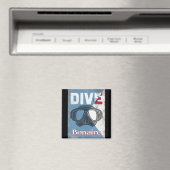 Bonaire Vintage Tauchmaske Magnet (In Situ (Geschirrspüler))