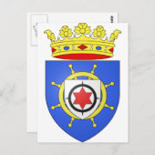 Bonaire-Wappen Postkarte (Vorne/Hinten)