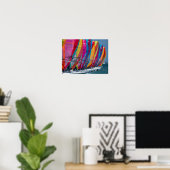Bonaire-Windsurfer-Plakat Poster (Heimbüro)