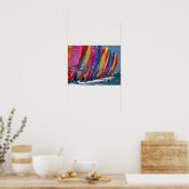 Bonaire-Windsurfer-Plakat Poster (Küche)