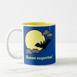 Bonan vesperton! zweifarbige tasse