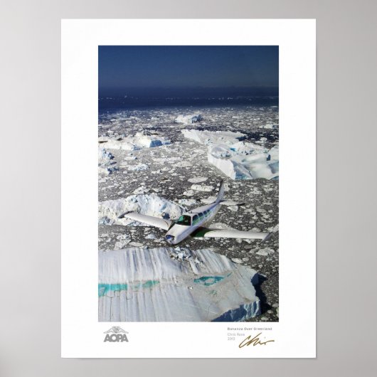 Bonanza über Grönland Poster (Vorne)