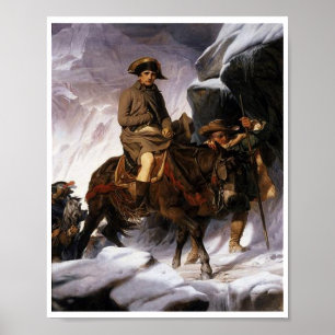 Bonaparte führt seine Armee durch die Alpen Poster