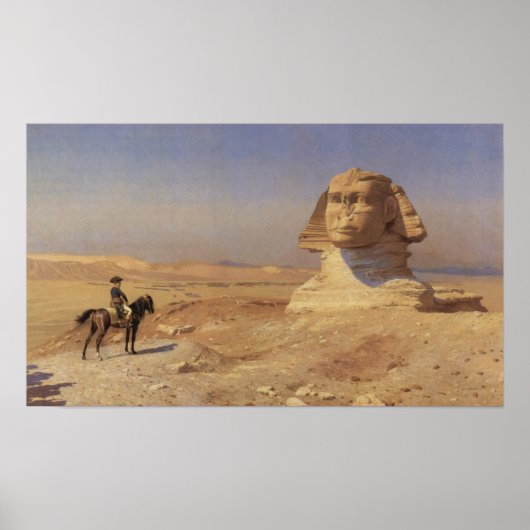 Bonaparte vor der Sphinx Poster (Vorne)