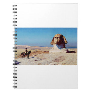 Bonaparte vor der Sphinx von Jean-Leon Gerome Notizblock