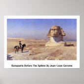 Bonaparte vor der Sphinx von Jean-Leon Gerome Poster (Vorne)
