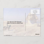 Bonaparte vor der Sphinx von Jean-Leon Gerome Postkarte (Rückseite)
