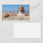 Bonaparte vor der Sphinx von Jean Leon Gerome Visitenkarte (Vorne/Hinten)