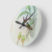 Bonaparte's Star Fronted Hummingbird (farbig beleu Runde Wanduhr (Winkel)