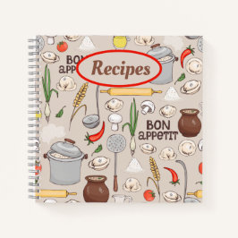 Bonappetit Rezept-Notebooks Notizblock