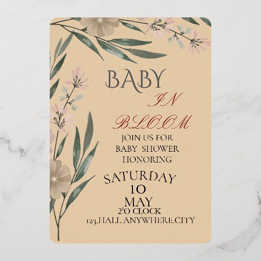 BONATISCH FOLIENEINLADUNG (Vorderseite)