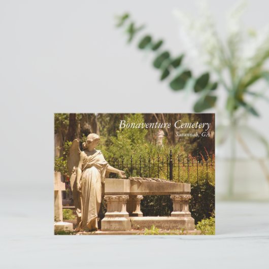 Bonaventure Friedhof, Savannah GA Postkarte (Stehend Vorderseite)