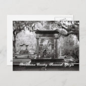 Bonaventure Friedhof Savannah Postkarte (Vorne/Hinten)
