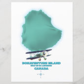 Bonaventure Island Kanada Karte (Rückseite)