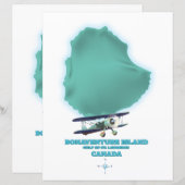 Bonaventure Island Kanada Karte (Vorne/Hinten)