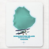 Bonaventure Island Kanada Karte Mousepad (Vorne)