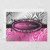 Bonbon 16 311-C'est Luxueux | Pinkzebra-| Einladung (Vorderseite)