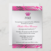 Bonbon 16 311-C'est Luxueux | Pinkzebra-| Einladung (Rückseite)