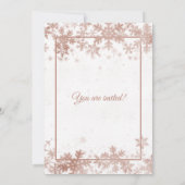 Bonbon 16 Geburtstags-Rosen-Goldweiße Einladung (Rückseite)