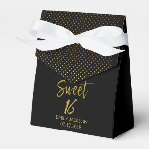 Bonbon 16 Geburtstags-Schwarzes u. Geschenkschachtel