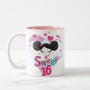 Bonbon 16 Geburtstags-Tasse Zweifarbige Tasse